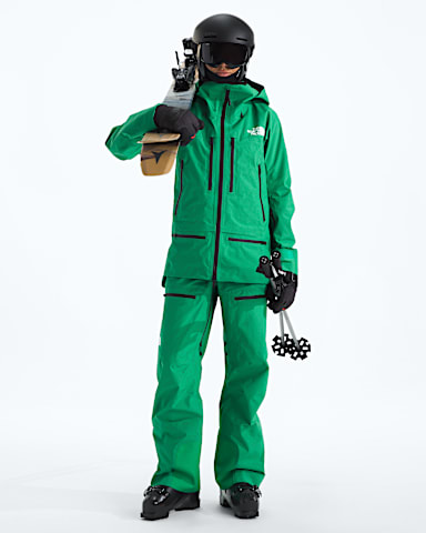 Womens Summit Series Tsirku GORETEX Pro Bibs TNF Nebula GreenTNF Black HERO2