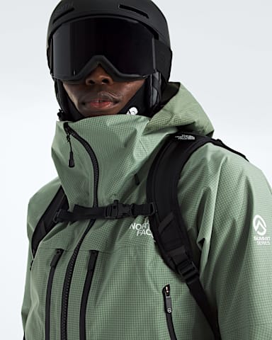 Mens Summit Series Tsirku GORETEX Pro Jacket TNF Slate MossBark Mist HERO3