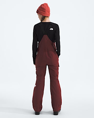 Womens Freedom Insulated Bibs TNF Sumac BACK