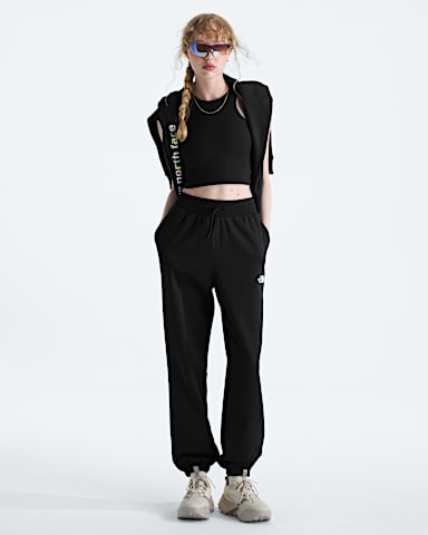 Womens Essential Relaxed Straight Joggers TNF TNF Black HERO2