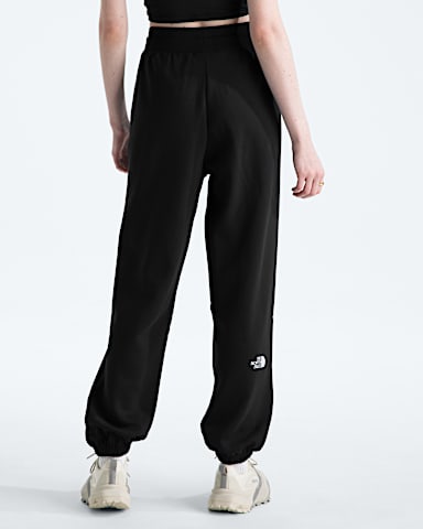 Womens Essential Relaxed Straight Joggers TNF TNF Black BACK