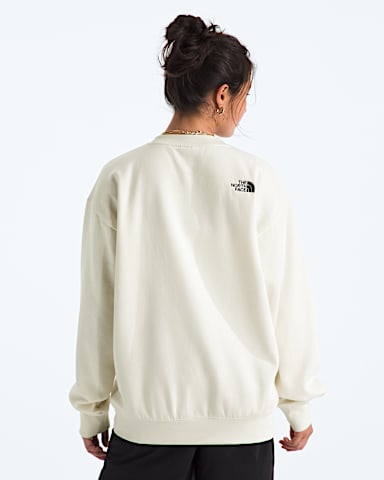 Womens Essential Sweatshirt TNF White Dune BACK