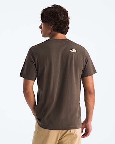 Mens Evolution TNF Bear ShortSleeve TeeGraphic TNF Smokey Brown BACK
