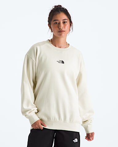 Womens Essential Sweatshirt TNF White Dune Main