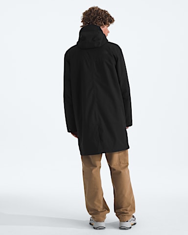 Mens Nukabira Rain Shell Parka TNF TNF Black BACK