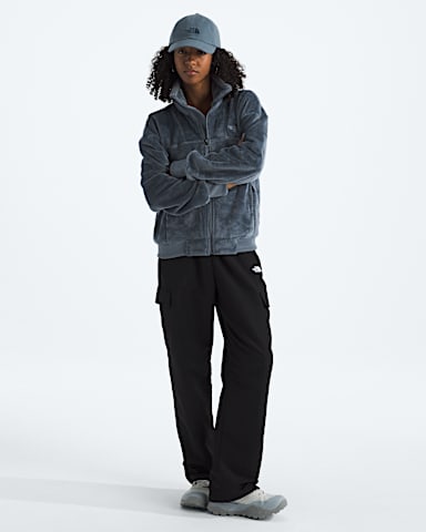 Veste polaire Luxe Osito fermeture clair intgrale pour femmes TNF Gris Granit HERO2