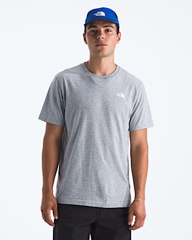Mens Evolution Simple Dome Regular ShortSleeve Tee TNF TNF Pale Grey Heather HERO