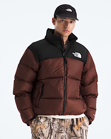 Mens 1996 Retro Nuptse Jacket TNF Ember SoilTNF Black Main
