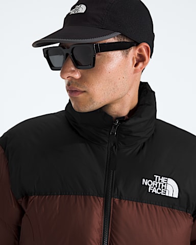 Mens 1996 Retro Nuptse Jacket TNF Ember SoilTNF Black HERO3