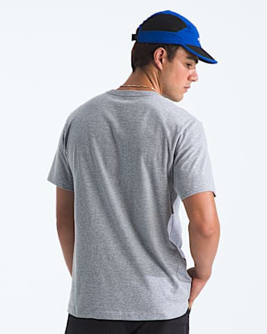 Mens Evolution Simple Dome Regular ShortSleeve Tee TNF TNF Pale Grey Heather BACK