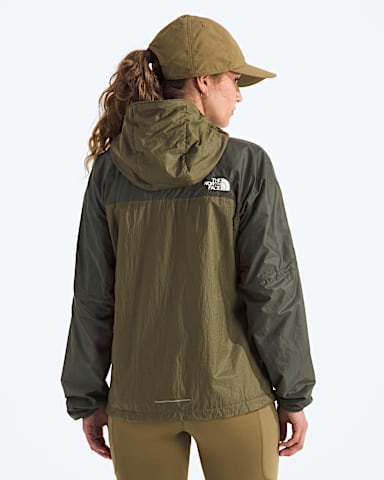 Womens Ridgelite FUTUREFLEECE Wind Jacket TNF CedarNew Taupe Green BACK