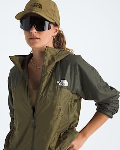Womens Ridgelite FUTUREFLEECE Wind Jacket TNF CedarNew Taupe Green HERO3