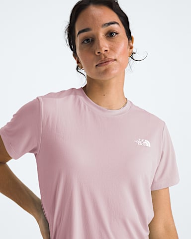 Womens Flex ShortSleeve Regular Tee TNF Metal Pink HERO2