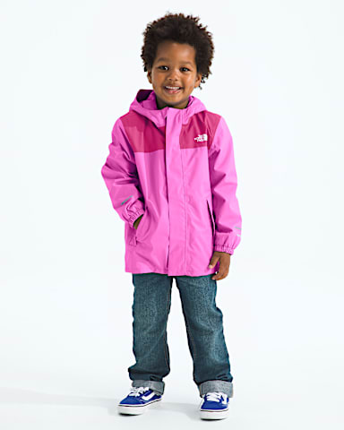 Kids Antora Rain Jacket TNF Violet CrocusFuchsia Flash HERO2