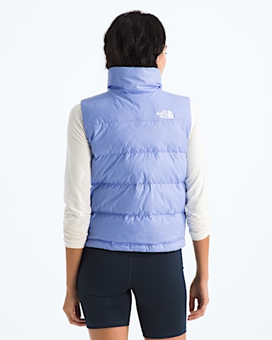 Womens Hydrenalite Down ALine Vest TNF Periwinkle Glow BACK