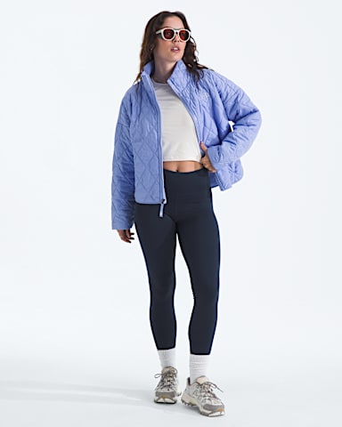 Womens Diamond Peak Insulated Jacket TNF Periwinkle Glow HERO2
