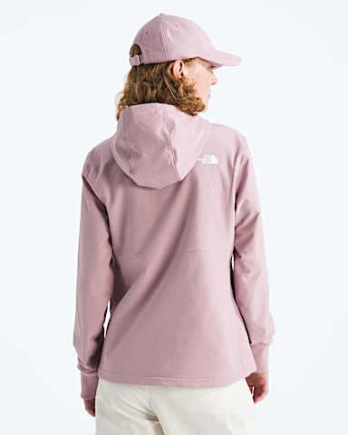 Womens Shelbe Raschel Hoodie TNF Metal Pink BACK