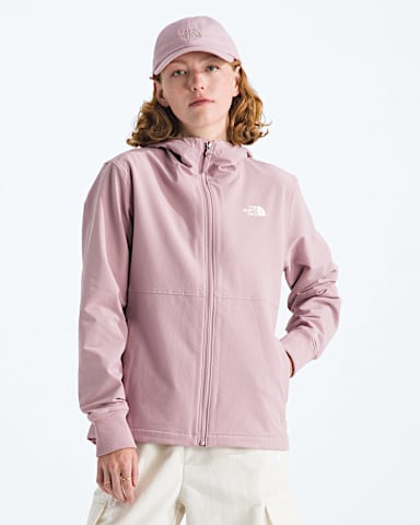 Womens Shelbe Raschel Hoodie TNF Metal Pink Main