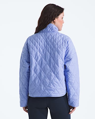 Womens Diamond Peak Insulated Jacket TNF Periwinkle Glow BACK