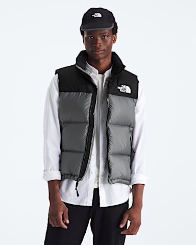 Mens 1996 Retro Nuptse Vest TNF Smoked PearlTNF Black Main