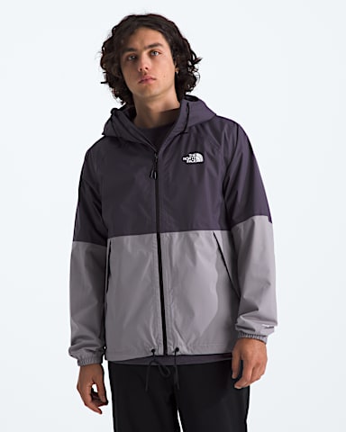 Mens Antora Rain Hoodie TNF Endless DuskTranscendent Grey Main