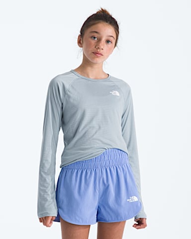 Boys Girls Sunriser LongSleeve Tee TNF Frost Grey HERO2