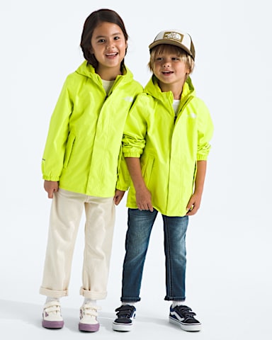 Kids Antora Rain Jacket TNF Fizz Lime Main