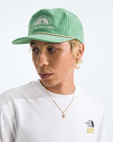 Norm 5Panel Hat TNF Dimmed AlgaeEst 1966 Graphic MODELBACK