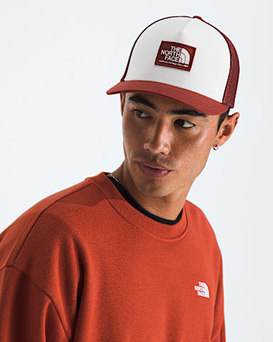 Keep It Patched Trucker Hat TNF Iron ClayWhite Dune MODELBACK