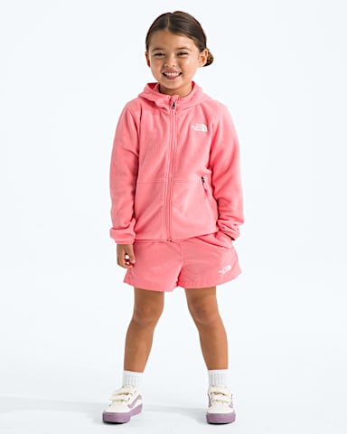 Kids Glacier FullZip Hoodie TNF Coral Crush HERO2