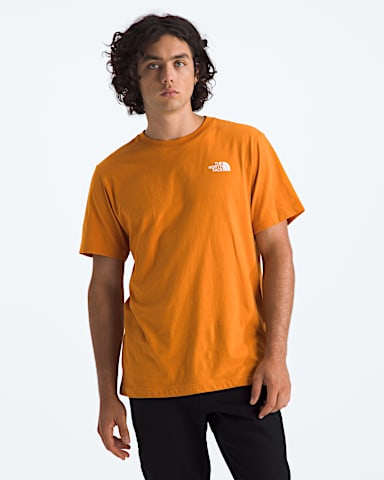 Mens Evolution Box NSE Regular ShortSleeve Tee TNF Dust Orange BACK