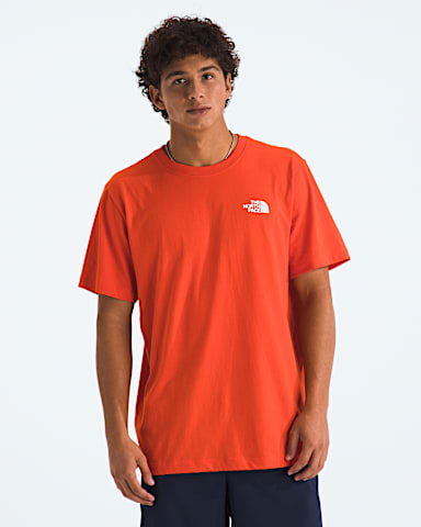 Mens Evolution Box NSE Regular ShortSleeve Tee TNF Lava Red BACK