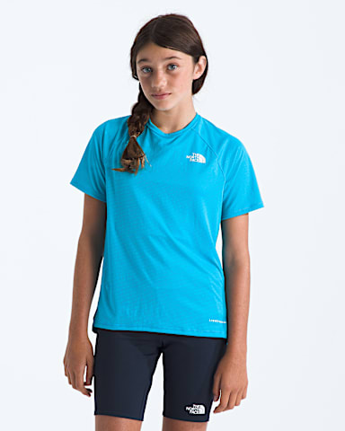 Boys  Girls Sunriser ShortSleeve Tee TNF Meridian Blue HERO3