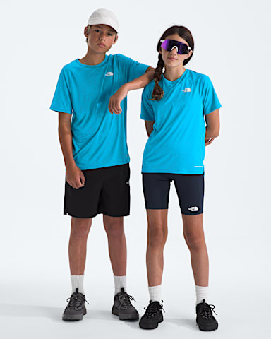 Boys  Girls Sunriser ShortSleeve Tee TNF Meridian Blue Main