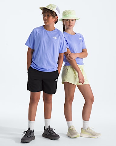 Boys  Girls Sunriser ShortSleeve Tee TNF Periwinkle Glow Main