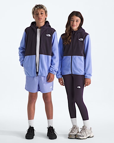 Chandail  capuchon  glissire pleine longueur Glacier pour garons et filles TNF Lueur PervencheCrepuscule Sans Fin HERO