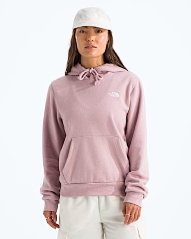 Womens Evolution Simple Dome Regular Hoodie TNF Metal Pink Main