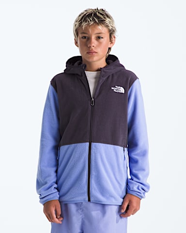 Chandail  capuchon  glissire pleine longueur Glacier pour garons et filles TNF Lueur PervencheCrepuscule Sans Fin HERO3
