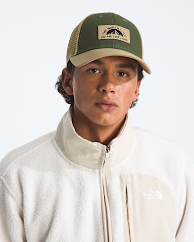 Graphic Mudder Trucker TNF Woodland GreenKhaki StoneEst 1966 Patch MODELBACK