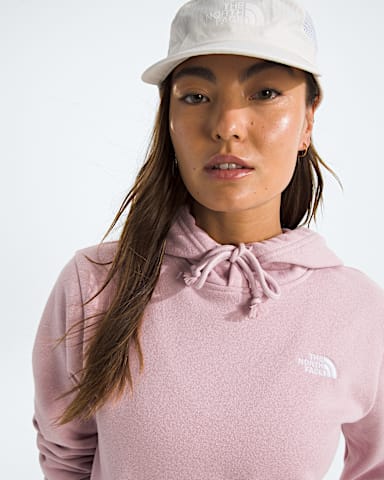 Womens Evolution Simple Dome Regular Hoodie TNF Metal Pink HERO2
