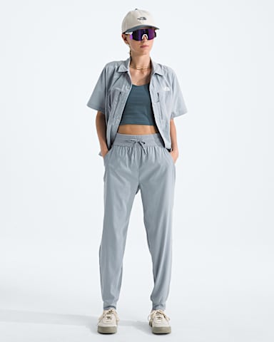 Womens Aphrodite Arise Joggers TNF Frost Grey HERO2