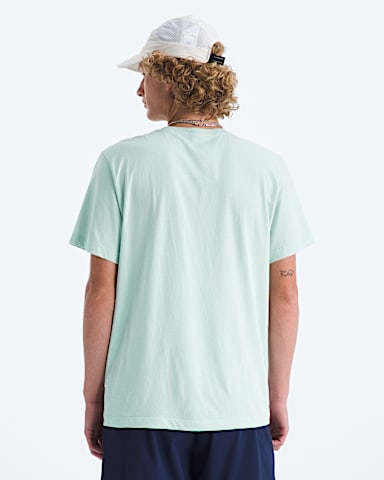 Mens Evolution Simple Dome Regular ShortSleeve Tee TNF Opal Frost BACK
