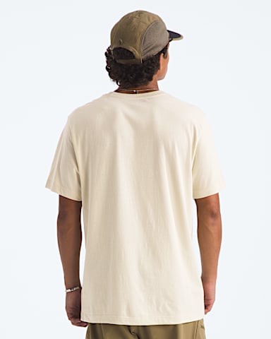 Mens Evolution Simple Dome Regular ShortSleeve Tee TNF Desert Stone BACK