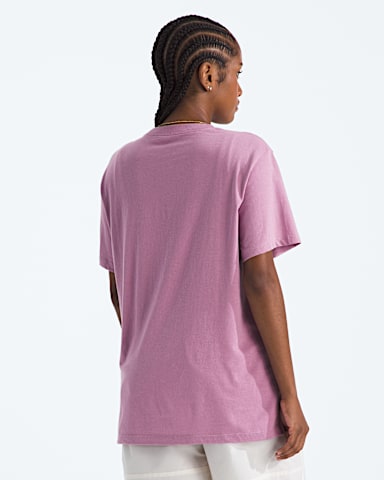 Tshirt dcontract manches courtes Evolution Simple Dome pour femmes TNF ROSE JUPON ROSE BARBE PAPA BACK