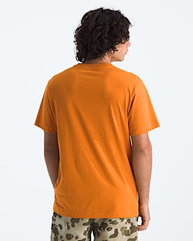 Mens Evolution Simple Dome Regular ShortSleeve Tee TNF Dust Orange BACK