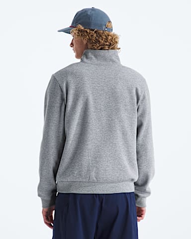 Mens Evolution Simple Dome Regular Zip TNF TNF Pale Grey Heather BACK