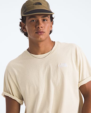 Mens Evolution Simple Dome Regular ShortSleeve Tee TNF Desert Stone HERO2