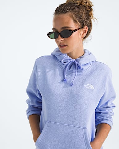Womens Evolution Simple Dome Regular Hoodie TNF Periwinkle Glow HERO2