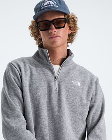 Mens Evolution Simple Dome Regular Zip TNF TNF Pale Grey Heather HERO2