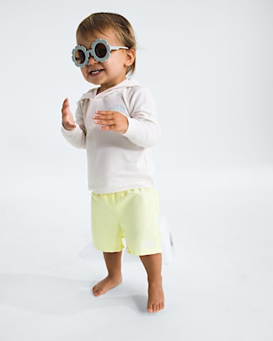 Baby Class V Shorts TNF Lemon Mist Logo Weather Topo Phantom Print HERO